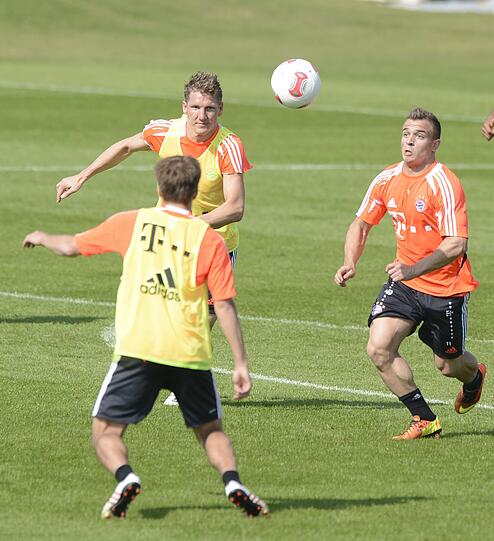 Der FC Bayern am vierten Trainingstag in Doha.
