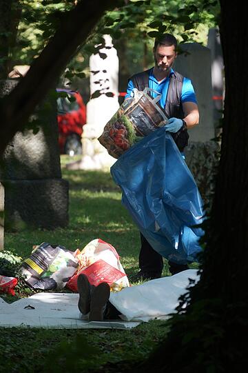 Am Sonntagmittag wurde am Alten Nordfriedhof in München eine Leiche gefunden.