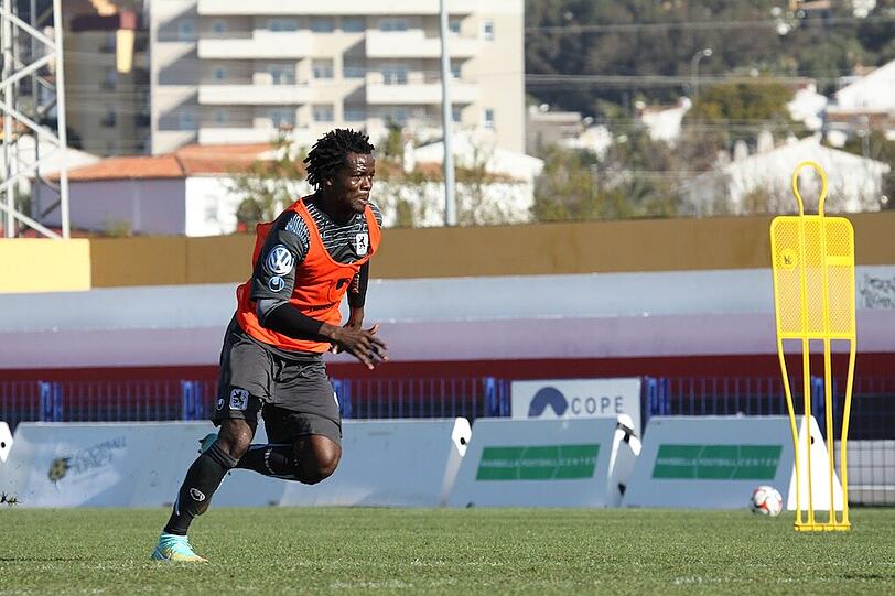 Neuzugang Anthony Annan hat das Training beim TSV 1860 aufgenommen.