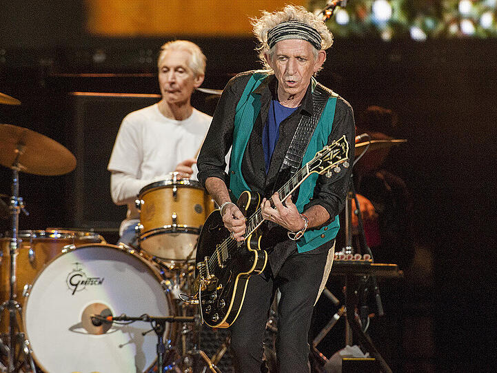 Keith Richards bei einem Auftritt im Juli 2015 in Quebec