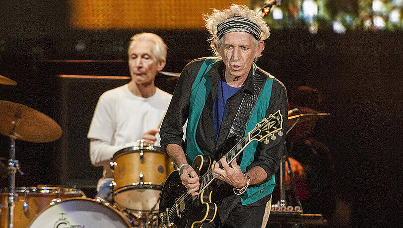 Keith Richards bei einem Auftritt im Juli 2015 in Quebec Keith Richards bei einem Auftritt im Juli 2015 in Quebec