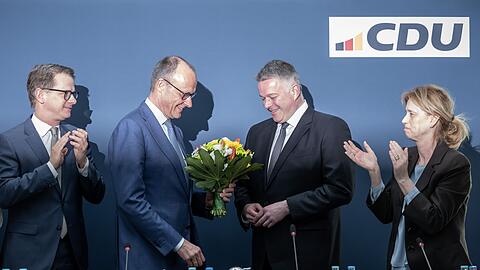 Bei der CDU wurde der Wahlsieg gefeiert &ndash; aber nicht zu laut.