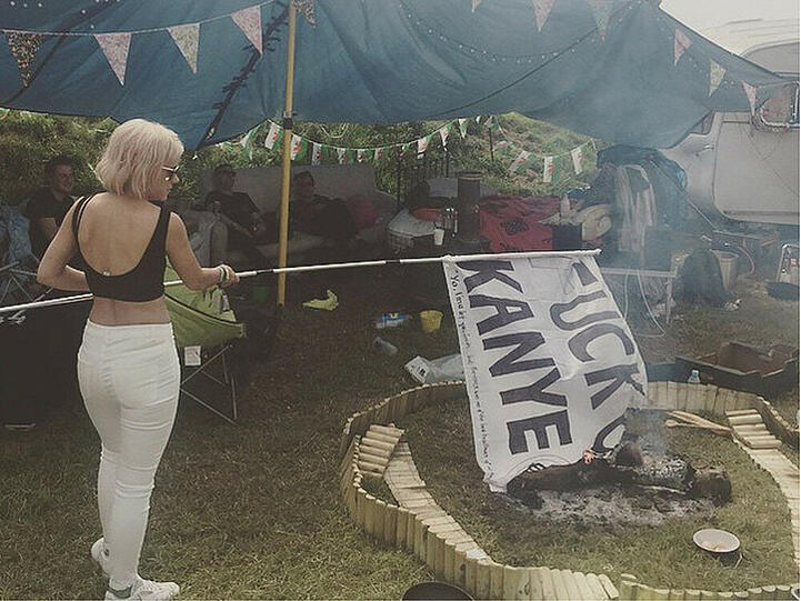 Lily Allen schreitet beim Glastonbury Festival zur Tat: Sie lässt Beschimpfungen ihres Kollegen Kanye West nicht zu