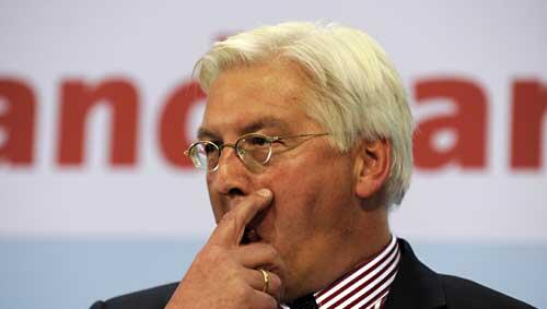 Bittere Stunde für Frank-Walter Steinmeier Bittere Stunde für Frank-Walter Steinmeier