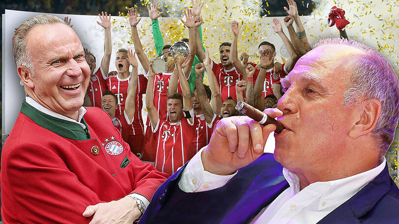 Hoeneß steht weiterhin für das bayerische Mia san mia, während sich Rummenigge (l.) etwas davon distanziert.