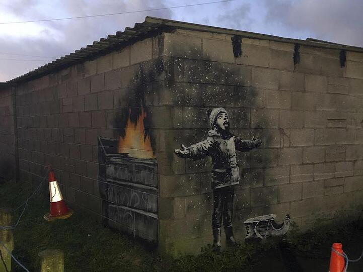 Schöne Weihnachten mit Banksy.
