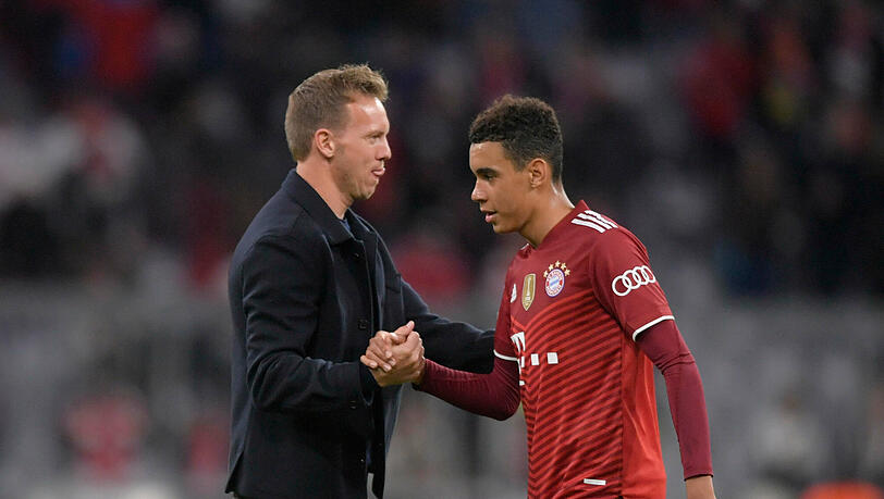 Julian Nagelsmann mit Jamal Musiala.