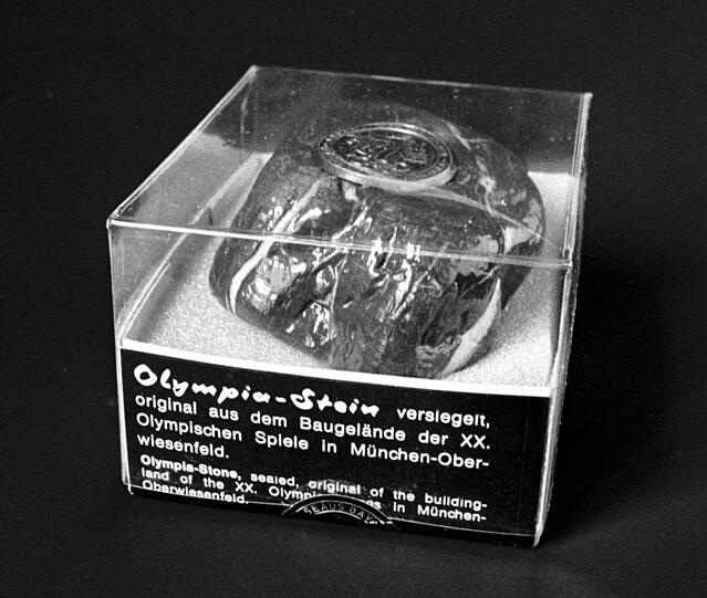 Der zum "Olympia-Stein" geadelte steinerne Brocken.