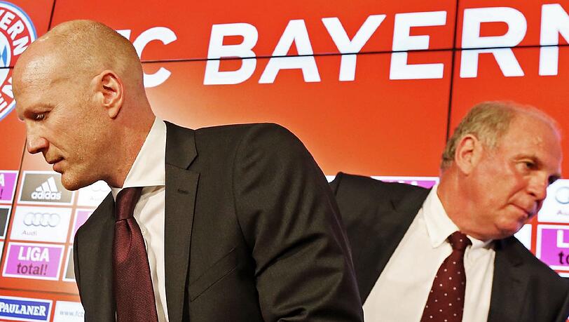 Matthias Sammer (l) und Uli Hoeneß sind geteilter Meinung was das Thema Götze und die Nationalmannschaft angeht. Matthias Sammer (l) und Uli Hoeneß sind geteilter Meinung was das Thema Götze und die Nationalmannschaft angeht.