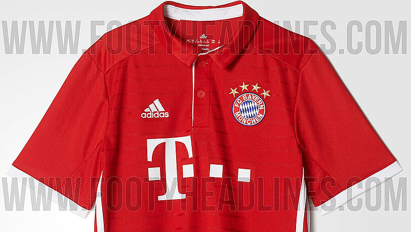 So sieht es aus, das neue Heimtrikot der Bayern. So sieht es aus, das neue Heimtrikot der Bayern.