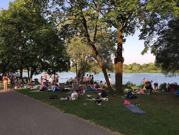Der Fasaneriesee in Feldmoching.