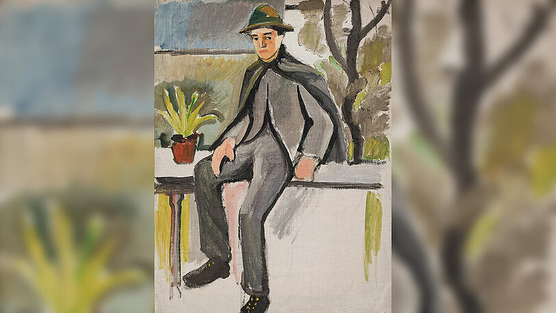 "Bauernbursche auf Balkon", 1910