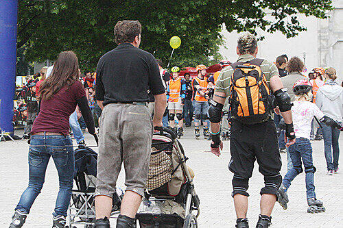 Eine Münchner Institution: die Blade Night.