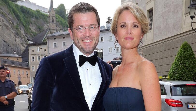 Karl-Theodor und Stephanie zu Guttenberg im Jahr 2016 in Salzburg.