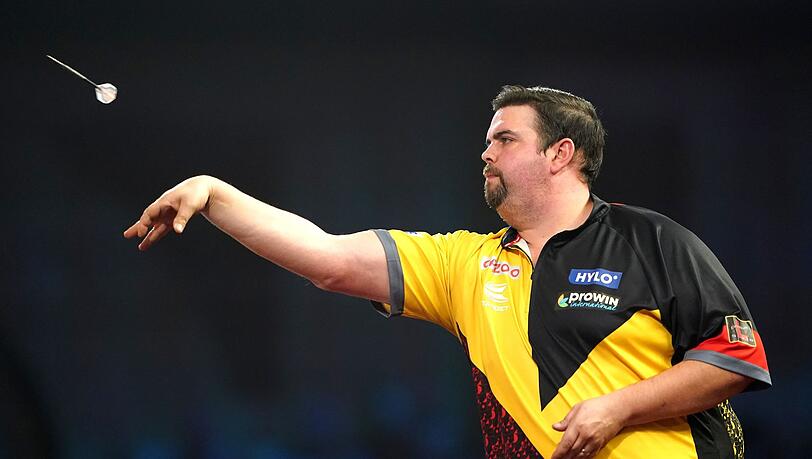 Gabriel Clemens musste sich Peter Wright mit 5:6 geschlagen geben.