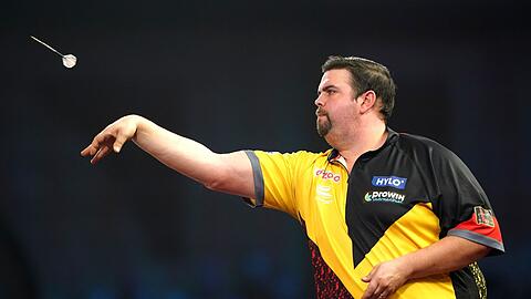 Gabriel Clemens musste sich Peter Wright mit 5:6 geschlagen geben.
