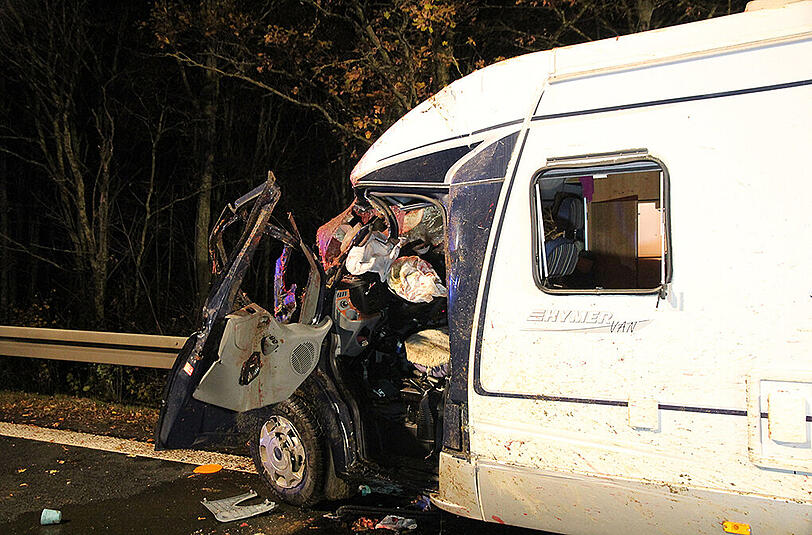 Die Airbags verhinderten wohl Schlimmeres.