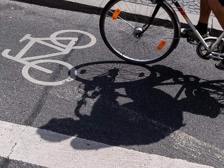Ein Radfahrer fährt auf einem Fahrradweg. Foto: Peter Kneffel/dpa/Symbolbild