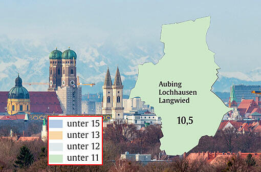 Mietspiegel 2013: Durchschnittliche Quadratmeterpreise für Wohnungen in München