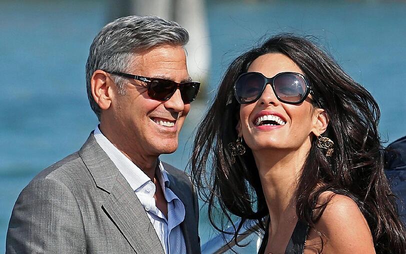 Amal und George Clooney