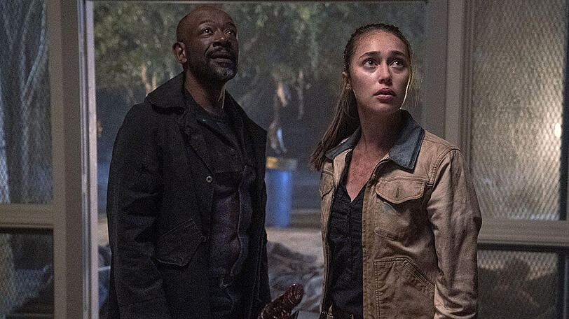 Alycia Debnam-Carey als Alicia Clark und Lennie James als Morgan Jones in "Fear the Walking Dead".