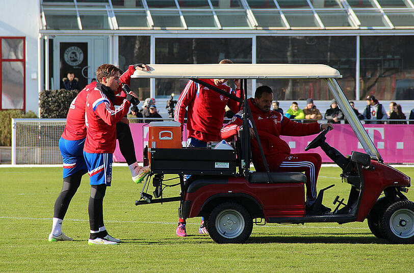 Der FC Bayern beim Samstagstraining nach der 1:4-Klatsche in Wolfsburg.