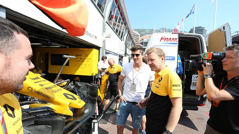 Robert Lewandowski ist ein großer Motorsport-Fan. Hier besucht er die Formel 1 beim Großen Preis von Monaco.