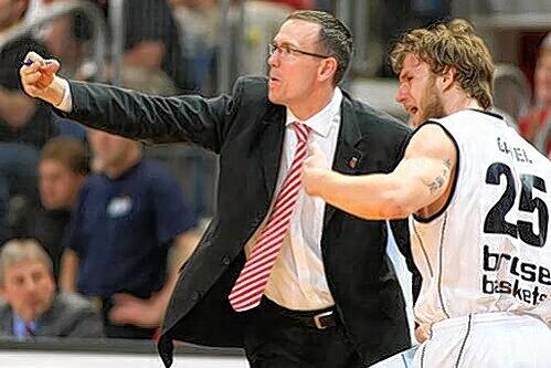 Jetzt wollen sie deutscher Meister werden: Bambergs Erfolgstrainer Chris Fleming und sein Glücksgriff Anton Gavel.