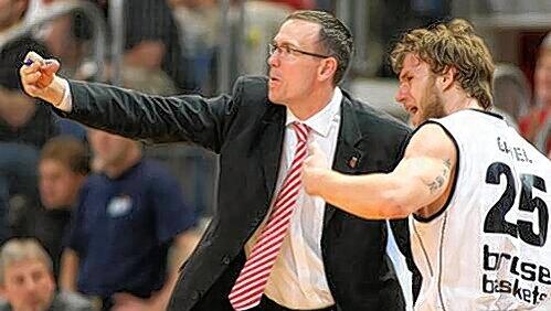 Jetzt wollen sie deutscher Meister werden: Bambergs Erfolgstrainer Chris Fleming und sein Glücksgriff Anton Gavel.