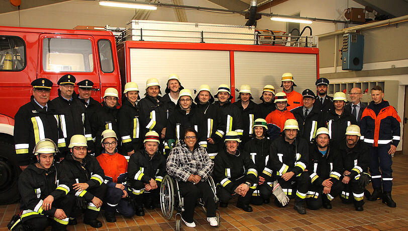 Barbara zu Besuch bei der Feuerwehr Aschau am Inn. Barbara zu Besuch bei der Feuerwehr Aschau am Inn.