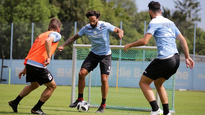 Ein erstes Trainingsspiel gab's auch schon.