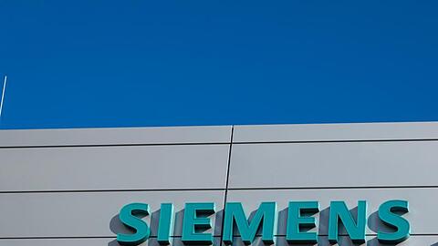 Blick auf das Logo von Siemens Healthineers.