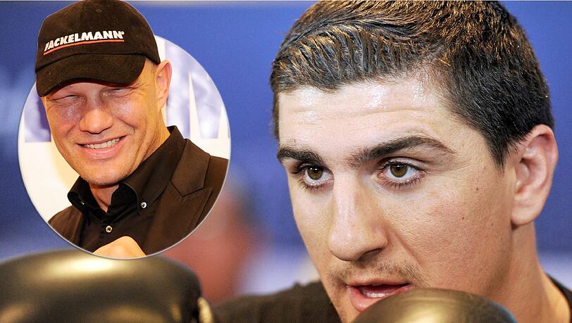 Einen Kampf gegen Wladimir Klitschko sollte Marco Huck (großes Bild) lieber sein lassen, empfielt Ex-Boxer Axel Schulz (kleines Bild).