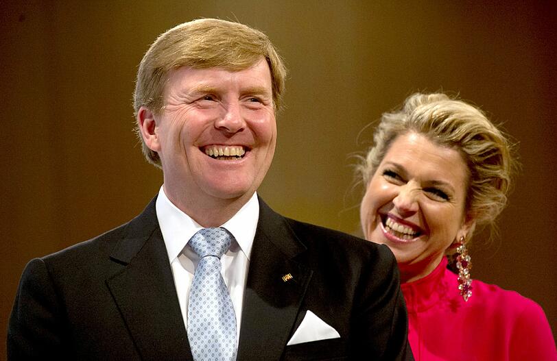 König Willem Alexander mit Königin Máxima der Niederlande