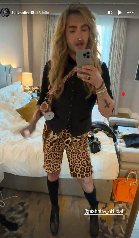 Bill Kaulitz liebt es auffällig und verzichtet auf eine traditionelle Lederhosn.