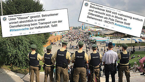 "Ruhe bewahren und Überblick verschaffen": Die Polizei teilt 12 Stunden lang ihren Alltag auf der Theresienwiese.