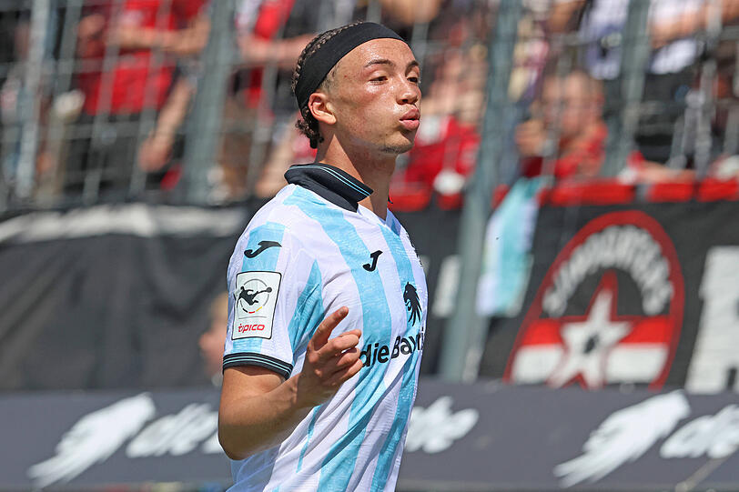 Traf gegen Ingolstadt erstmals f&uuml;r den L&ouml;wen: Samuel Althaus.