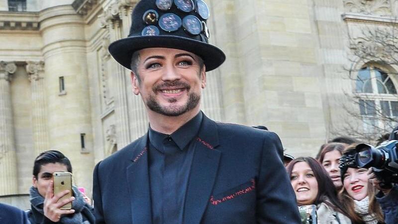 Boy George bei der Dior Fashion Show in Paris 2017. Boy George bei der Dior Fashion Show in Paris 2017.