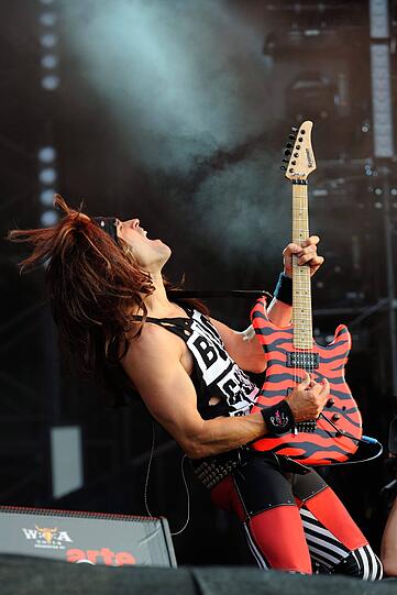 Glam-Rock vom Feinsten: "Steel Panther" auf dem Wacken 2014.
