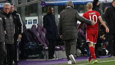 Seit 2009 beim FC Bayern: Arjen Robben (re.).