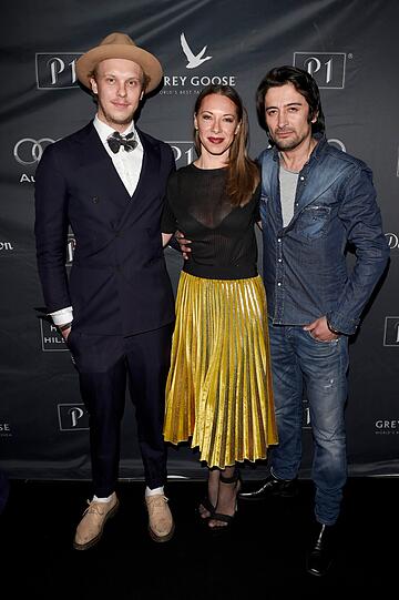 Sebastian Goller (Geschäftsführer P1), Nicole Jüttner (Eventmanagerin P1), Adrian Can (Schauspieler)