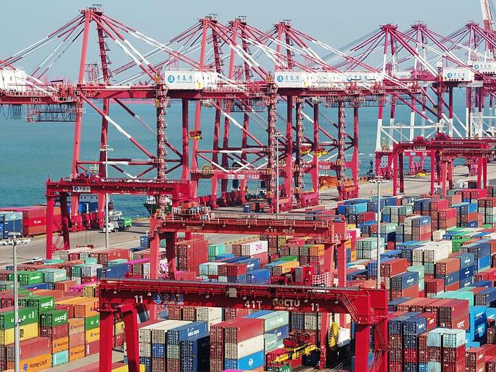 Hafen Qingdao: Der Handelskrieg bremst die chinesische Wirtschaft.