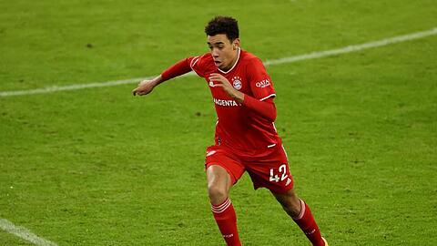 Jamal Musiala vom FC Bayern in Aktion.