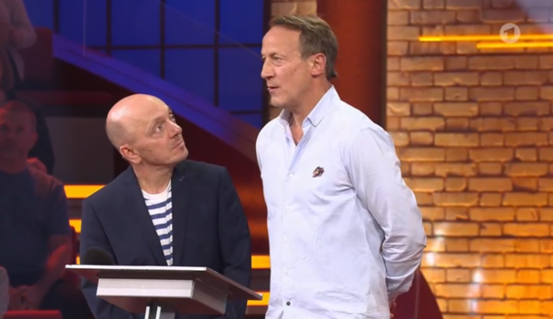 Bernhard Hoëcker und Wotan Wilke Möhring traten auch im XXL-Quiz gegeneinander an. Bernhard Hoëcker und Wotan Wilke Möhring traten auch im XXL-Quiz gegeneinander an.