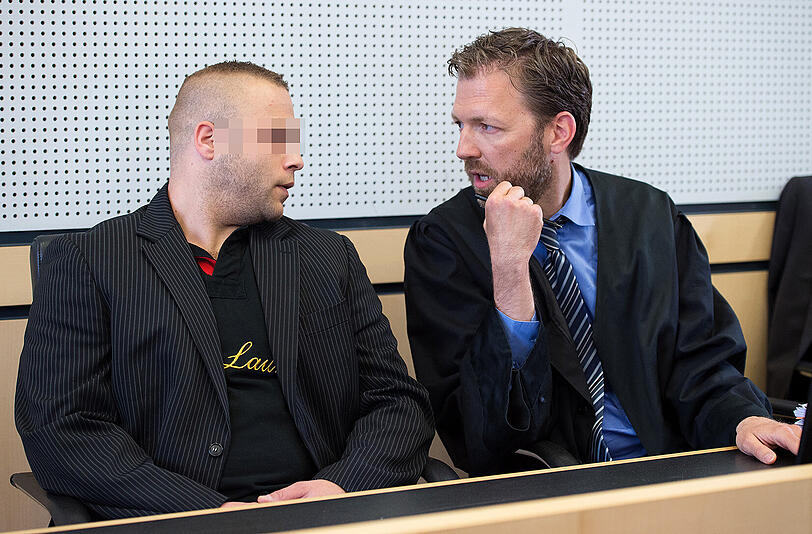 Patrick S. beim Prozessauftakt in Limburg an der Lahn.