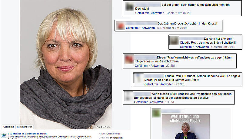 Die Grünen drohen der CSU-Landtagsfraktion wegen Beleidigungen auf deren Facebook-Seite mit einer Strafanzeige. Die Grünen drohen der CSU-Landtagsfraktion wegen Beleidigungen auf deren Facebook-Seite mit einer Strafanzeige.