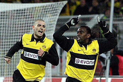 Dortmunder Torschützen: Mladen Petric (l.) und Tinga