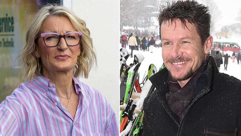 Monika Gruber nimmt Abschied von Felix Baumgartner.