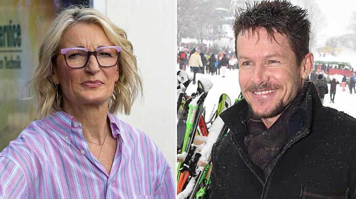 Monika Gruber nimmt Abschied von Felix Baumgartner.