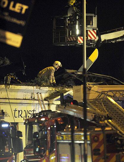 Bilder von der Unfallstelle in Glasgow.